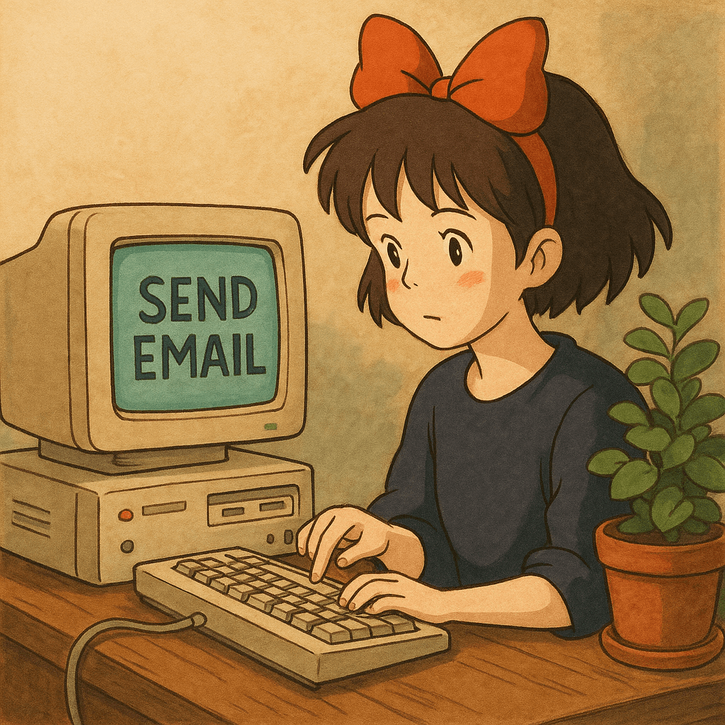 Ilustração de e-mail ou comunicação